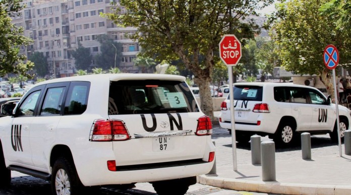Arme chimice în Siria: Inspectorii ONU şi-au deschis o bază logistică la Damasc