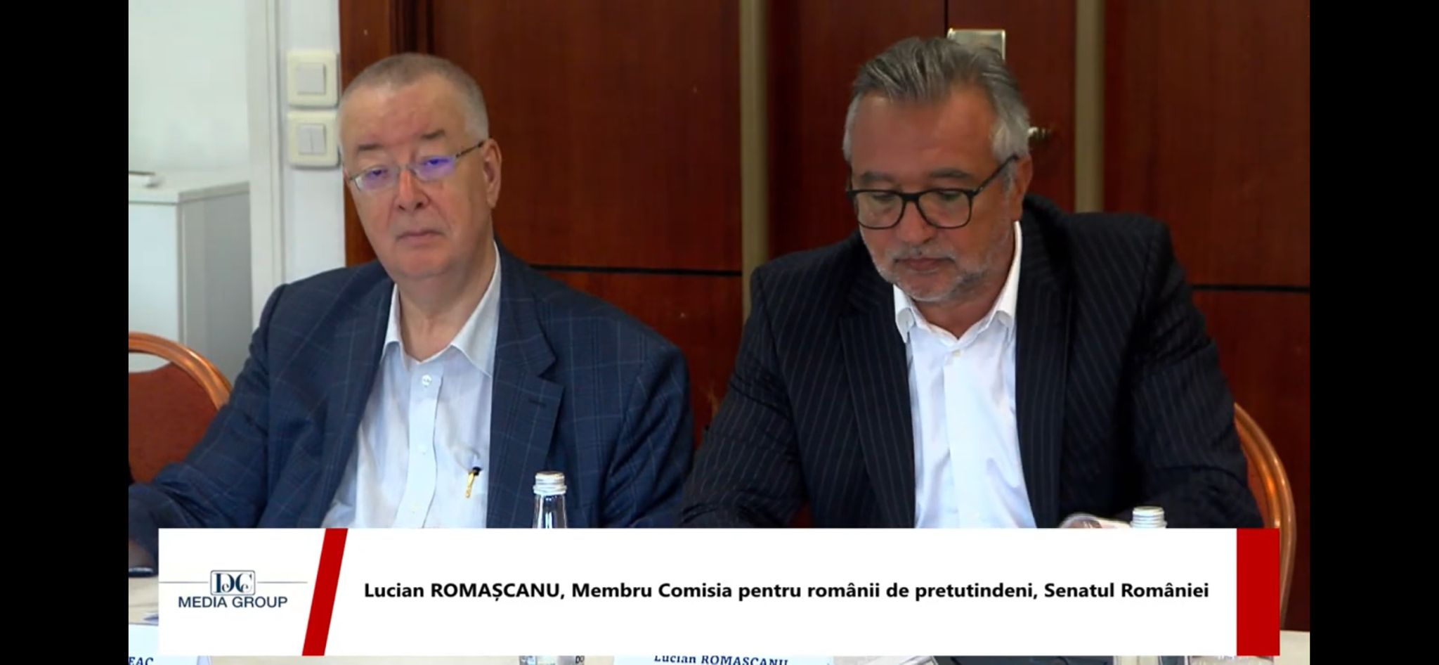 Foto: Bogdan Chirieac, Lucian Romașcanu- Conferință DC Media Group