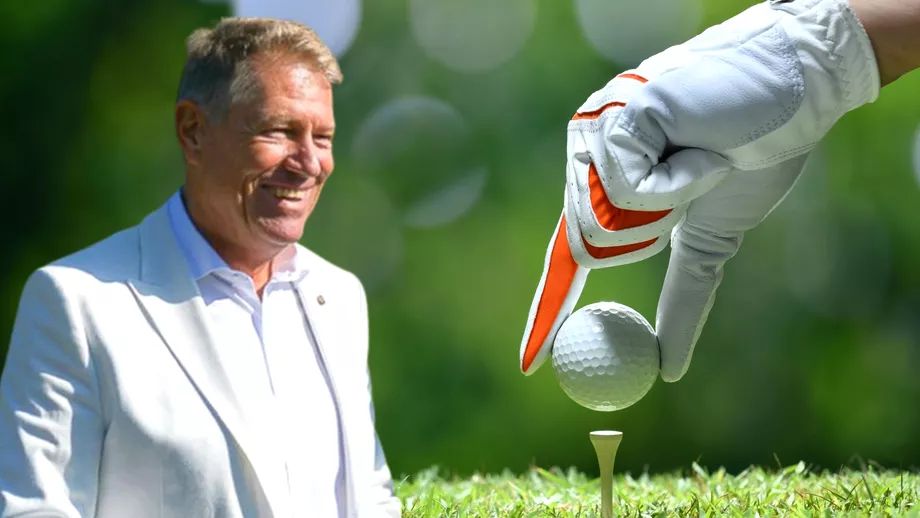 Klaus Iohannis și-a tras teren de golf cu trei găuri la vila de protocol de la Neptun